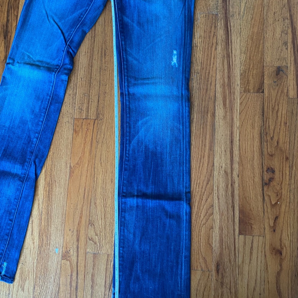 7 For All Mankind Indigo Straight Leg Jeans Women’s Size 25 - Picture 8 of 9